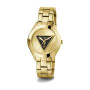 Damearmbåndsur TRI PLAQUE guld 34 mm GW0675L2