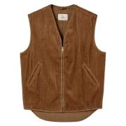 Corduroy Vest Camel