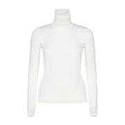 Hvid Sweater Elegant Behagelig Stilfuld