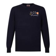 Navy Blue Crew Neck Sweater