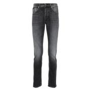 Mørkegrå Stræk Denim Skinny Jeans