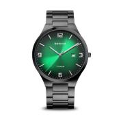 Herreur Titanium 40 mm Safirglas Titan Slim Design 10 ATM Armbånd med ...