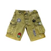 Olivengrøn Cargo Shorts Stilfuld og Funktionel