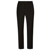 Faux Fur Trimmed Trousers