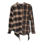 Ternet Flannel Forklæde Skjorte Oversized Fit