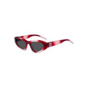 Pink injected solbrille, unisex stil