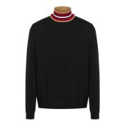 Sort/Kamel Rullekrave Sweater