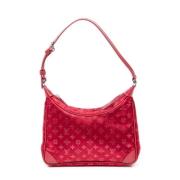 Pre-owned Satin louis-vuitton-tasker