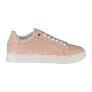 Sporty Pink Sneakers med Kontrastdetaljer