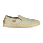 Beige Slip-On Sporty Sko Kontrast Logo