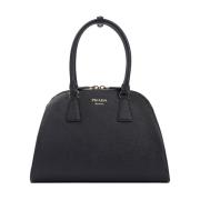 Sort Shopper Taske Elegant Klassisk Stil