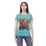 Casual Rund Hals T-Shirt Front Print