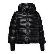 Down jacket in black nylon