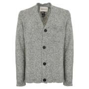 Alpaka Uld V-Hals Cardigan Sweater