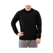 Sort Rund Hals Sweatshirt