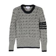 Kabelstrik 4-Bar Stribe Sweater