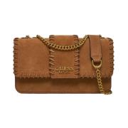 Stilfuld Crossbody Taske i Cognac