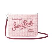 Parisienne Tweed Pink Clutch Taske