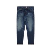 Regular Tapered Jeans Blå