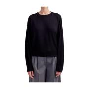 Merino Cashmere Silk Rund Hals Sweater