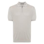 Casual Beige Polo Shirt Cotton