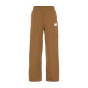 Stretch bomuld joggers i kamel