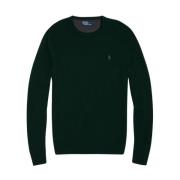 Mørkegrøn Wool Crewneck Sweater