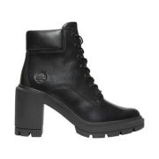 Mid Lace Up Jet Black Støvler