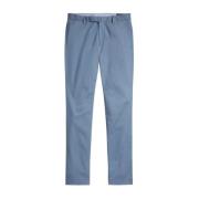 Blå slim fit chino bukser