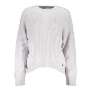 Grå Langærmet Højhalset Sweater