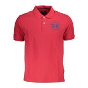 Rød Polo T-shirt Kortærmet Herre