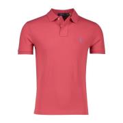 Rød Polo T-shirt Kortærmet Slim Fit