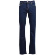 Slim Fit Mørk Denim Jeans