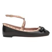 Rockstud Pointed Ballerina Flats