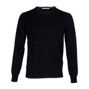 Herre rund hals sweater. Langærmet. Uld Cashmere blanding.