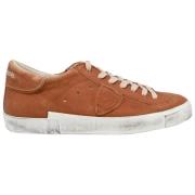 Lav Top Sneakers i Cognac