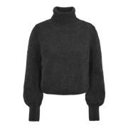 Alpaca Rollneck Sweater Sort