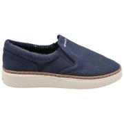 Afslappet Loafers i Marine Linned