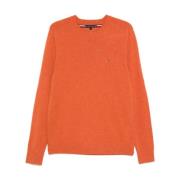 Græskar Orange Uldstrik Sweater