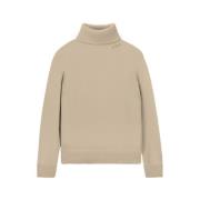 Uld Kashmir Turtleneck Sweater Lange Ærmer