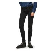 Sort Skinny Fit Jeans Kvinder