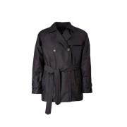 Kort City Trench Coat med Kroge