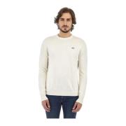 Broderet logo rund hals sweater