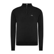 Herre Zip Hals Pullover Sweater