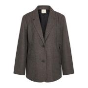 Moderne Dusty Brown Blazer Jakke