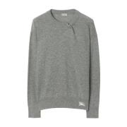 Lysegrå Cashmere Sweater