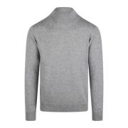 Grå Melange Uld Turtleneck Sweater