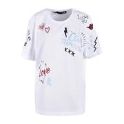 Hvid T-shirt fra Love Moschino Collection