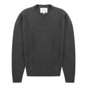 Blød lammeuld rund hals sweater