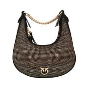 Strass Mini Hobo Taske